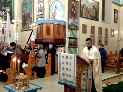 Вечірня перед храмовим празником.
